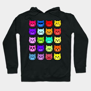 Cat Faces | 虹の猫 | Hoodie